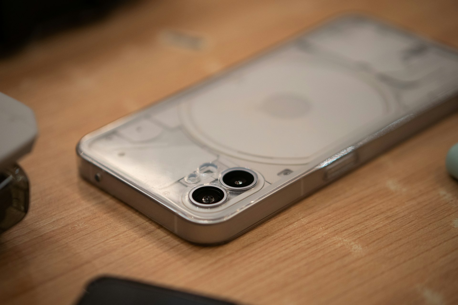 a white cell phone